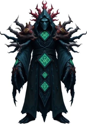 Abyssal Archpriest, a caster of the Drowned Realm.