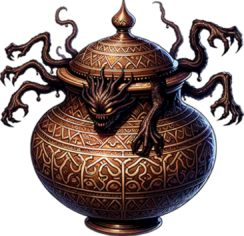 Clockwork Kraken, a floater of the Drowned Realm.