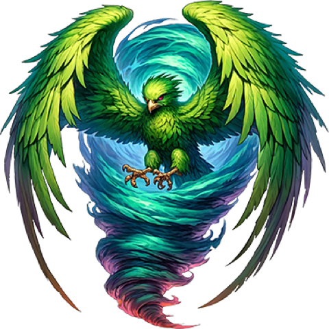 Emerald Phoenix, a spirit of the Haunted Grove.