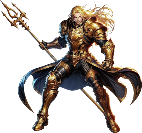 Gilded Warden, a construct of the Iron Blight.