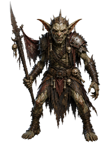 Leader Goblin, a brute of the Haunted Grove.