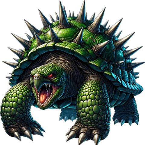 Thornshell Tortoise, a beast of the Haunted Grove.