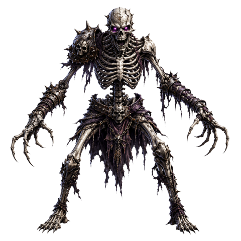 Weak Skeleton, a undead of the Necropolis.